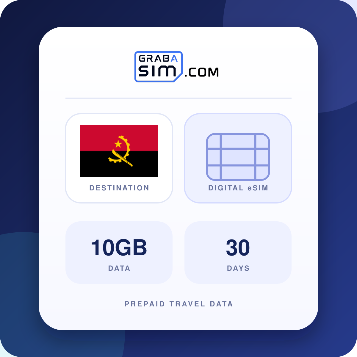 10GB Angola eSIM – 30 días