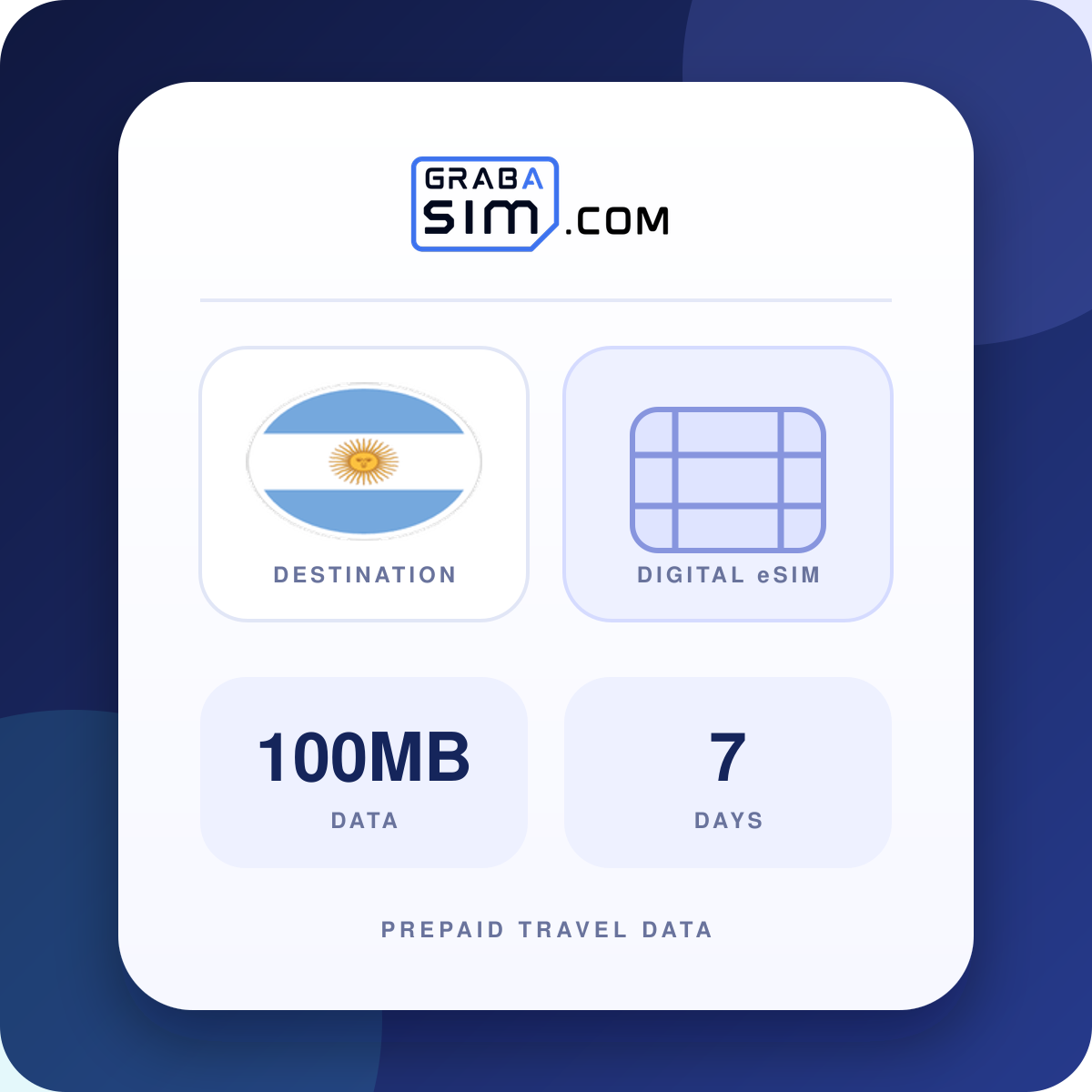 100MB Argentina eSIM – 7-Day Plan