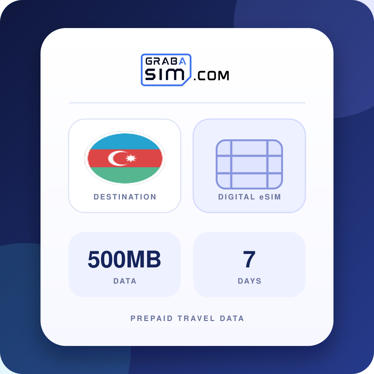 500MB Azerbaiyán eSIM – 7 días