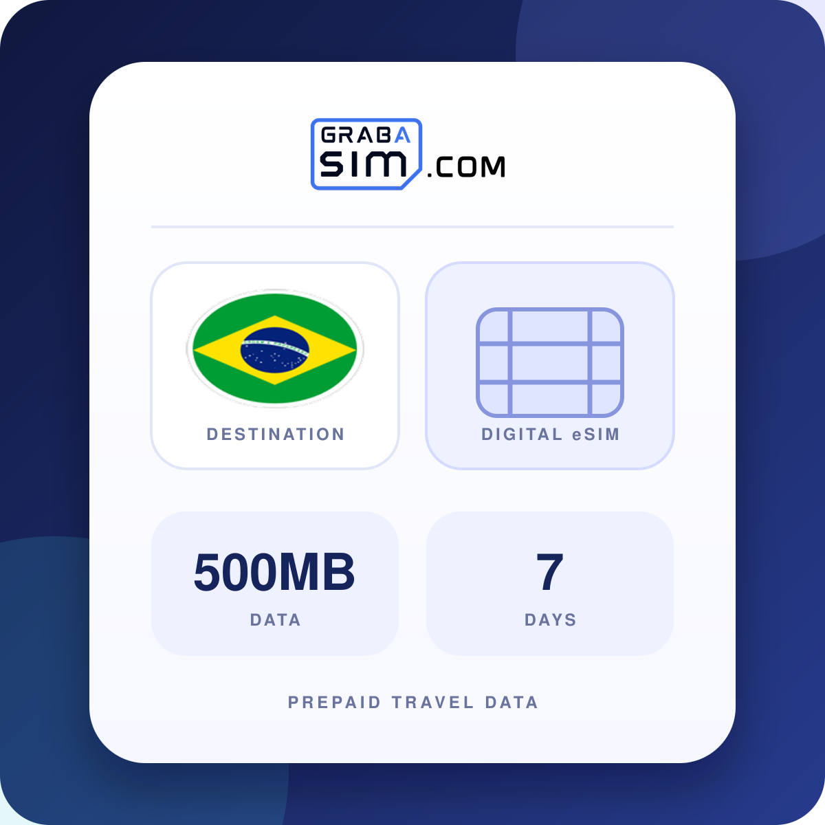 500MB Brasile eSIM – 7 giorni