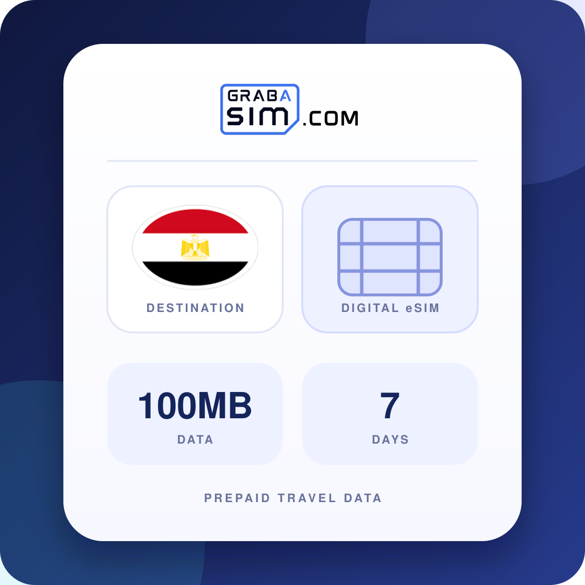 100MB Egypt eSIM – 7-Day Plan