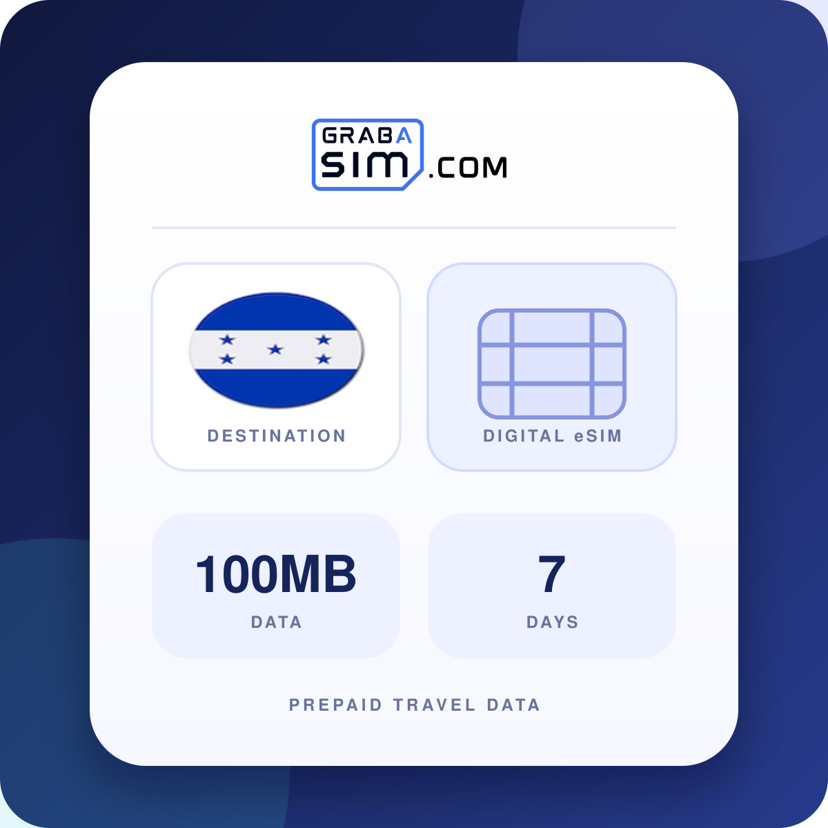 100MB هندوراس eSIM – 7 أيام