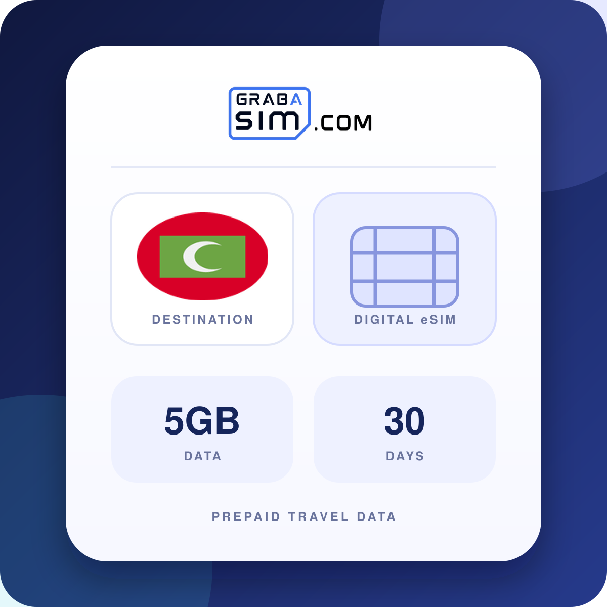5GB Malediven eSIM – 30 Tage