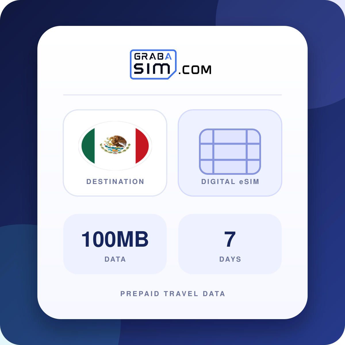 100MB Mexico eSIM – 7-Day Plan