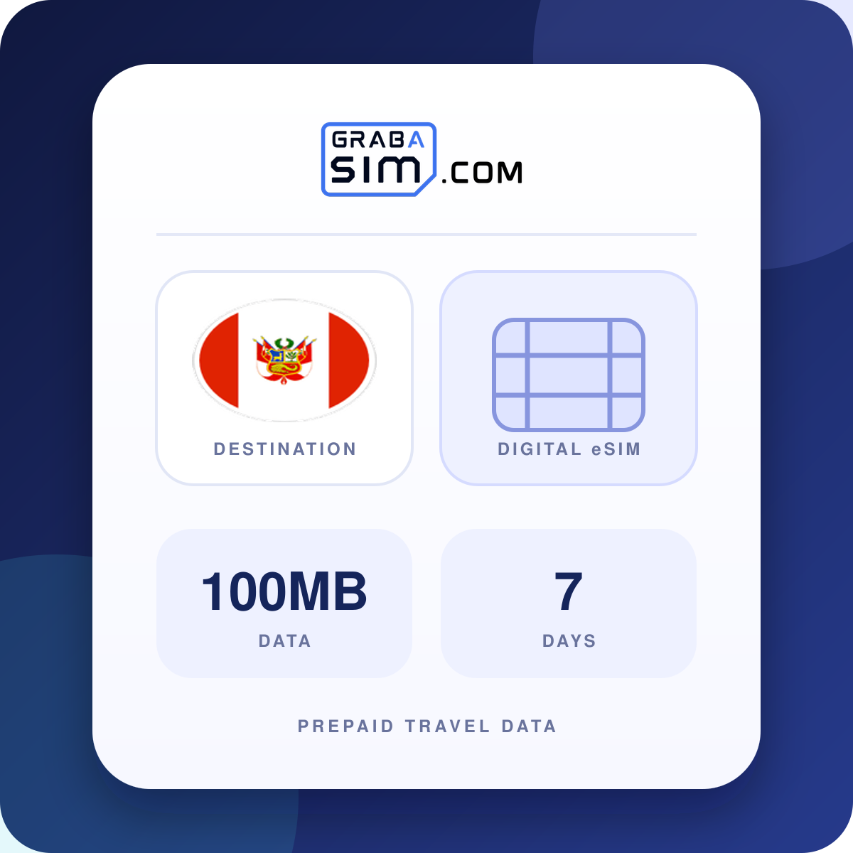 100MB بيرو eSIM – 7 أيام