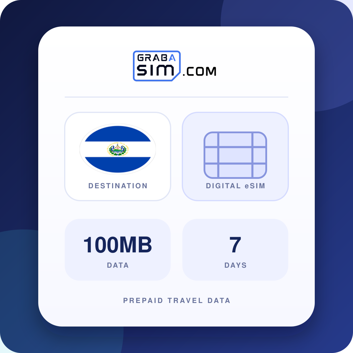 100MB El Salvador eSIM – 7-Day Plan