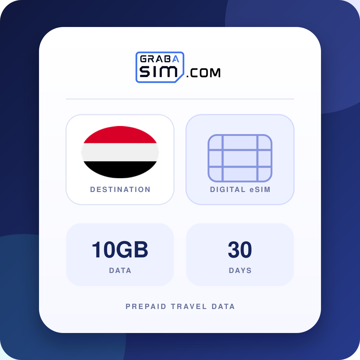 10GB Yemen eSIM – 30 giorni